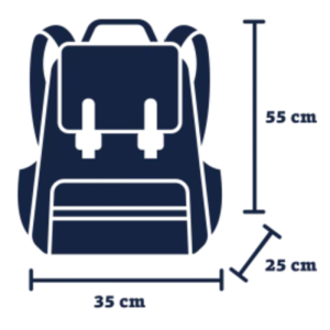 Baclpack Maximum measurement